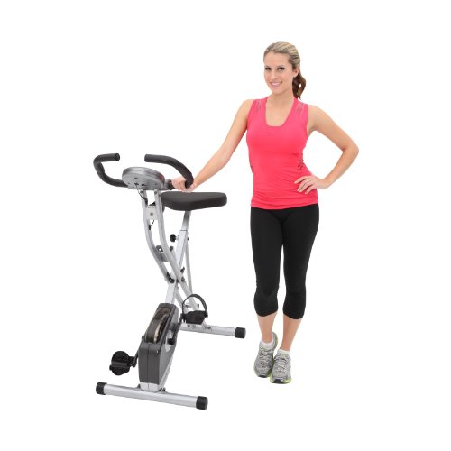 Exerpeutic Folding Magnetic Upright Bike with Pulse