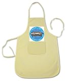 100% Cotton Apron with image: background, ferret, branch, animal, tail