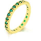 Isady Brittany Gold Emeraude Bague femme alliance tour