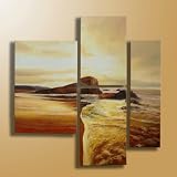 Modern Oil Painting on Canvas Stretched - Ocean Dusk
