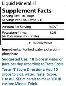 Taste n' Score Liquid Mineral Kit Plus - Nine 2 oz 100% Pure, Natural Minerals; No Preservatives; Perfect for Taste Testing, Easy to Mix in Favorite Beverage