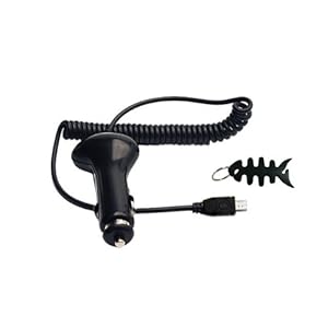 iShoppingdeals - for Sandisk Sansa Fuze+ Plus, Auto Car Charger, And Fishbone Keychain