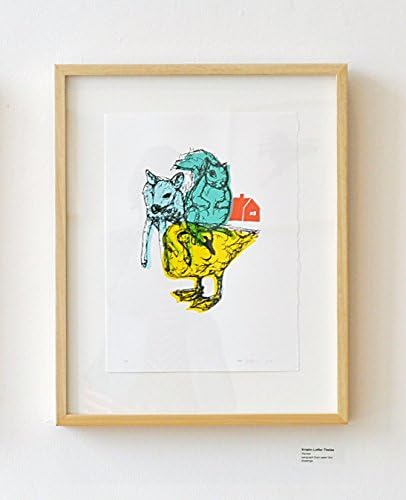 Swan, Deer, & Squirrel Serigraph
