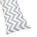 Sweet Jojo Designs Gray and White Chevron Zig Zag Full Length Double Zippered Body Pillow Case Cover