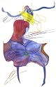8-Pack Notecards Note Cards by Diane Davis - Bow Legged Woman