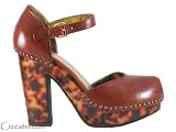 Prada Women's Tortoise Platform Heels Shoes