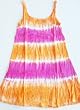 Raya Sun Crinkle Tie Dyed Dress/Cover Up in Pink/Orange Combo or Turq/Blue Combo. Cotton/Rayon in Missy sizes S-XL