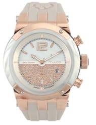 Mulco MW5-1621-113 SS Chronograph NEW Bluemarine Collection Beige band Watch
