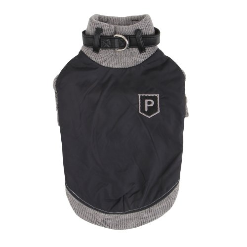 Puppia Hundepullover Bernie, Rot – Weicher Winterpulli Mit QR-Code Zur Registrierung