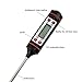 Aokey 1.5V Instant Read Digital Food Thermometer, Black/Red