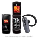 Motorola W490 Phone, Black/Mandarin (T-Mobile)