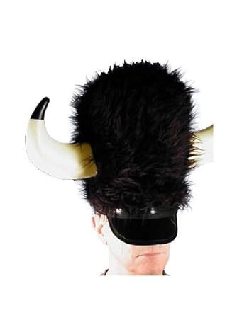 Amazon.com: HMS Men’s Buffalo Hat with Horns, Black, One Size: Costume