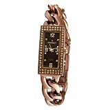 Peugeot Womens 7043BR Brown Swarovski? Crystal