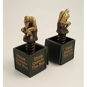 Think Outside the Box Bookends