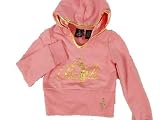 Baby Phat Little Girl Hoodie with Kitty Rhinestones Rose
