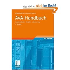 AVA-Handbuch: Ausschreibung - Vergabe -  Abrechnung