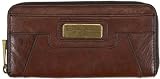 Review FOSSIL  / Fossil Wallet - Fifty-Four Zip Clutch (Color: Chocolate)