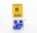 Blue Opaque 22mm Glass Marbles Pack of 6 Wondertrail WONGM206