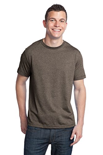 District Young Men's TriBlend Crew Neck T-Shirt-4XL (Chocolate Heather)