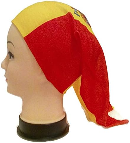 Seamless Multifunctional Unisex World Cup of Soccer SPAIN Country Flag Bandana. Unique Design. Microfiber. Outdoor Sport Head Band. One Size Fits Most .UV Protection, Strong, Durable, Soft, Breathable, Absorbent, Can Be Used As Hairband, Wrist Band,neckerchief,cap,face Mask,balaclava,hood,sun Guard , Hat Liner and More.