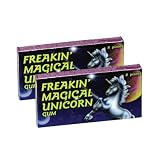 Kultiges Kaugummi FREAKIN' MAGICAL UNICORN - 2er Set