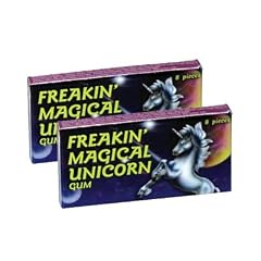 Kultiges Kaugummi FREAKIN' MAGICAL UNICORN - 2er Set
