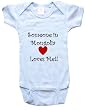 SOMEONE IN MONGOLIA LOVES ME - MONGOLIA BABY - Country Series - White, Blue or Pink Onesie / Baby T-shirt