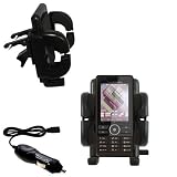 Sony Ericsson G900 Auto Vent Holder with Car Charger - Uses Gomadic TipExchange