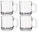 Libbey 5201 10 Ounce Crystal Coffee Mug Warm Beverage Mugs Set of 4