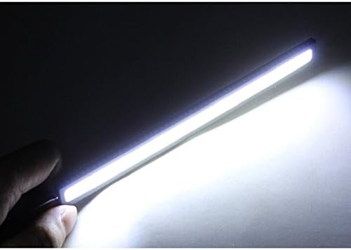 12v COB LED Car DRL Driving Daytime Fog Light Lamp Waterproof 2 X 14cm (White)