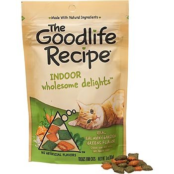 Set A Shopping Price Drop Alert For The Goodlife Recipe Salmon and Garden Greens Blend Indoor Cat Treats