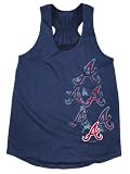 Atlanta Braves Navy Women's Oversized Slub Knit Tank Top