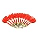 12 Pack Red Metal Tip Brass Balloon Darts