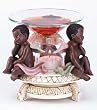 Cherub Oil Warmer Fragrance Glass Dish Angel Cherubs