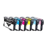 COASTAL INKS Set of 6 Inks T0487 Compatible Epson Stylus Photo R200 R220 R300 R320 R330 R340 RX500S RX600 RX620 RX640 T0481, T0482, T0483, T0484, T0485, T0486