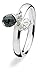 SPINNING Jewelry Damenring 925 Sterling Silber MAX *TWILIGHT* Onyx