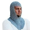 Chain Mail Coif Medieval Knight Armor 8mm Butted Rings