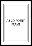 GB eye, A3 3D Poster Frame, 42 x 29.7cm, Black