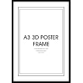 GB eye, A3 3D Poster Frame, 42 x 29.7cm, Black