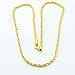 Mens or Womens 24k Gold Plated Necklace Jesus Christ Crucifix Cross Pendant Chain Necklace