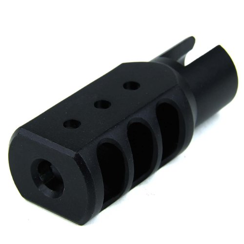 TacFire® Ruger 10/22 10 22 Rifle Aluminum Black Hard Anodized Muzzle Brake with Set Screw