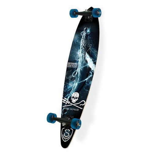 Sector 9 Sea No Evil Sea Shepard Complete Longboard Skateboard - 38`