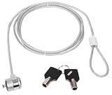 Cable Antivol universel pour ordinateur portable netbook notebook - 2 clés incluses