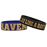 Forever Collectibles NFL Baltimore Ravens Bulky Bandz Bracelet 2-Pack