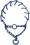 Platinum Pets Medium Pinch Dog Collar Medium, 18-Inch, Sapphire Blue