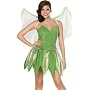 Sexy Adult Womens Costumes Tinkerbelle Tinkerbelle Peter Pan Fairie Fairy Storybook Costume Theme Party Outfit