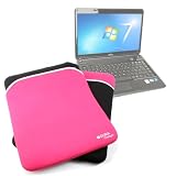 DURAGADGET Reversible Pink/Black Laptop Case For Fujitsu LIFEBOOK LH531 14", S751 14" & S781 14"