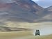 4 Wheel Drive Car Driving Through a Colourful Volcanic Landscape Near Las Rocas De Da...