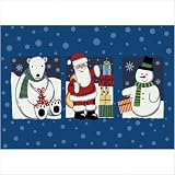 Winter 'Tis The Season' Christmas Rug Size: 5'4