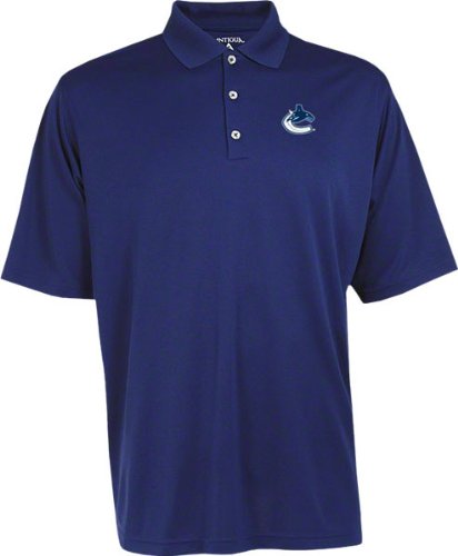 Vancouver Canucks Exceed Desert Dry Blue Polo Shirt